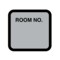 Nevs Printed Chart Labels - Room No 1-7/16" x 1-1/2" Silver w/Black NRBP-S-SILVER - alternate 1